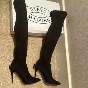 Steve Madden over knee suede boots